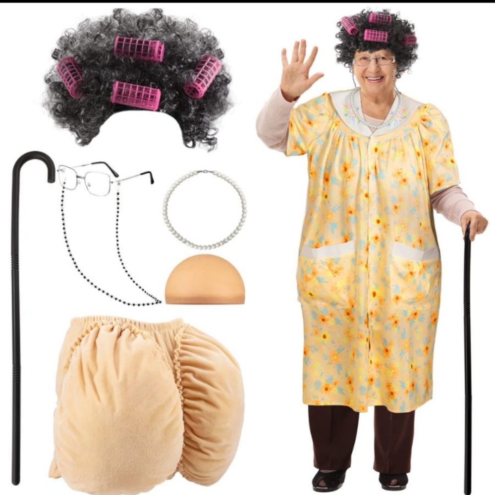 New Funny Grandma Costume